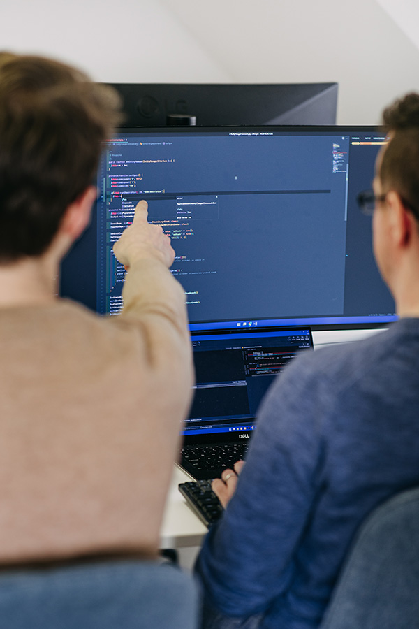 btd engineers pair-programming on a Shopify Plus build.